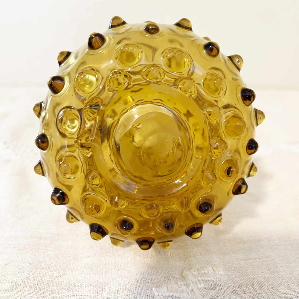 VTG | Empoli | Italian Handblown Art Glass Hobnail Pitcher - Picture 11 of 13